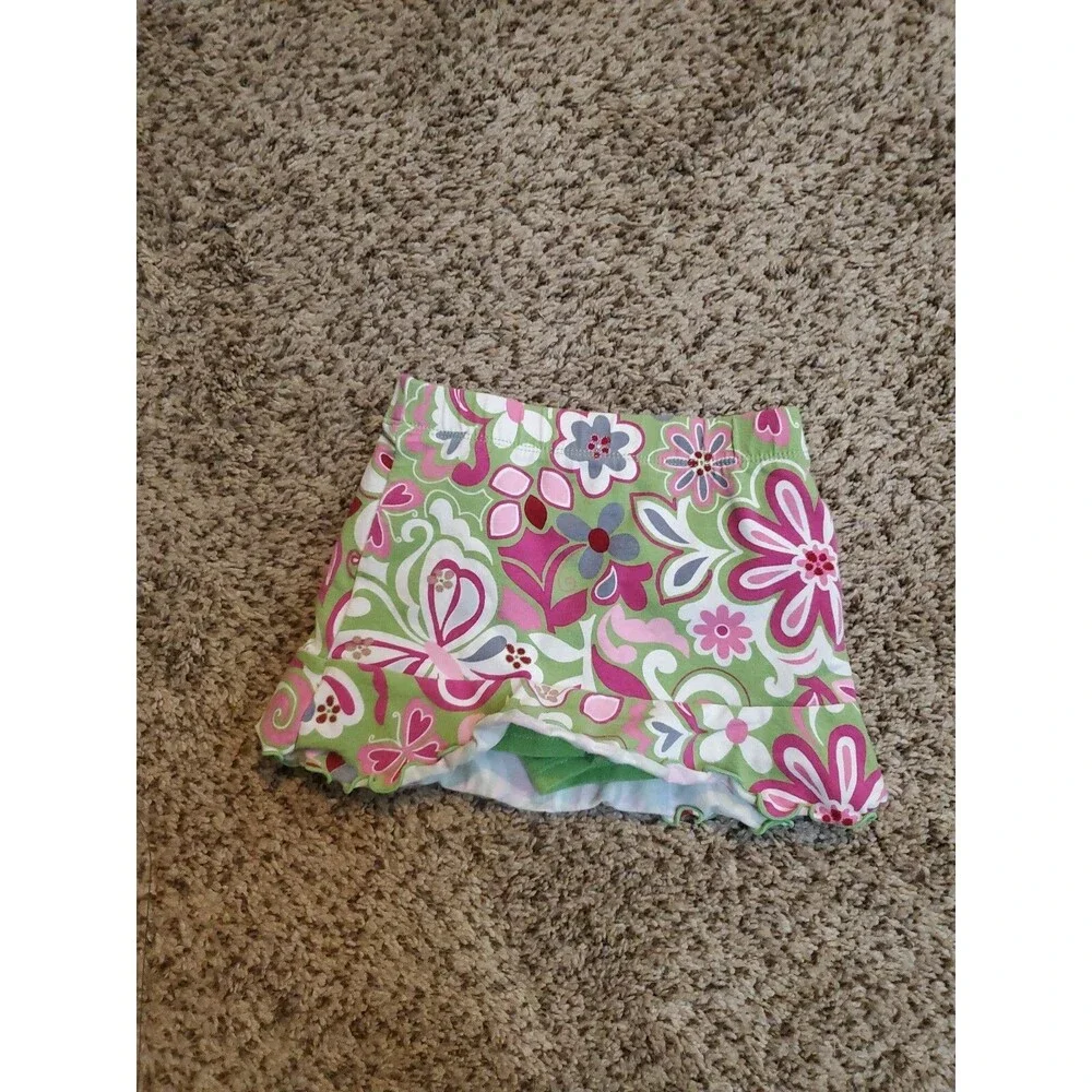 Girl's The Children's Place 24 month green flowers skirt